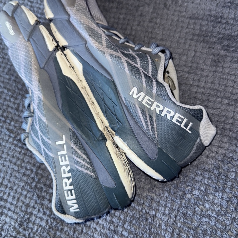 Merrell Vapor Shoes Grey Womens 7.5 Trail‎ Running Training - Picture 9 of 14